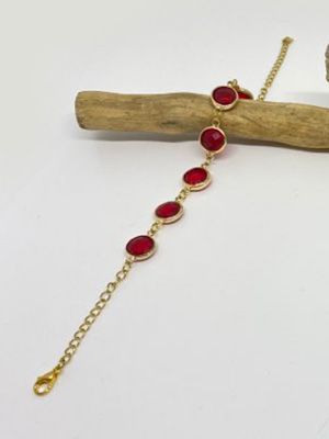 Dråbe armbånd rød