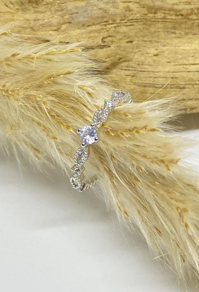 Tilde ring sølvbelagt