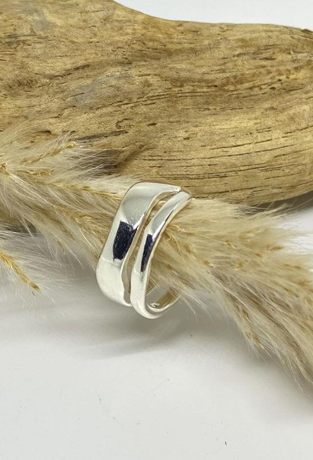 Gry ring sølvbelagt