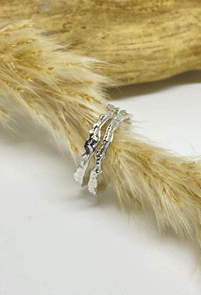 Mynte ring sølvbelagt