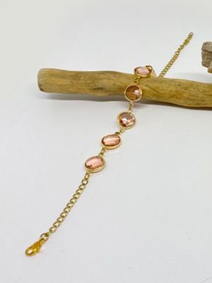 Dråbe armbånd coral