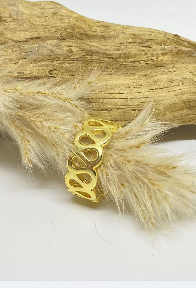 Ellie ring guldbelagt