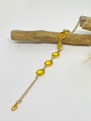 Dråbe armbånd gul
