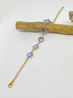 Dråbe armbånd lys lilla
