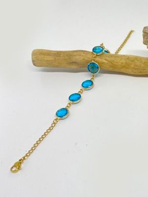 Dråbe armbånd lys blå