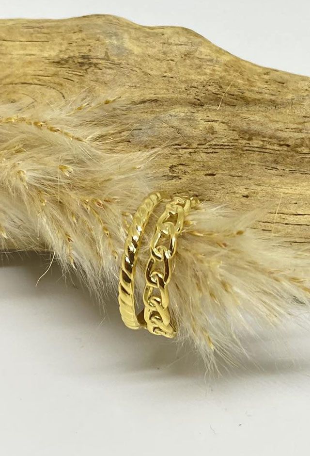 Lisa ring guldbelagt
