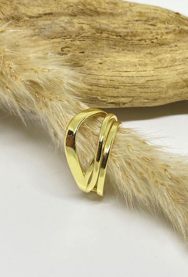 Nanna ring guldbelagt